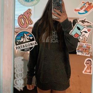 north face logo hoodie